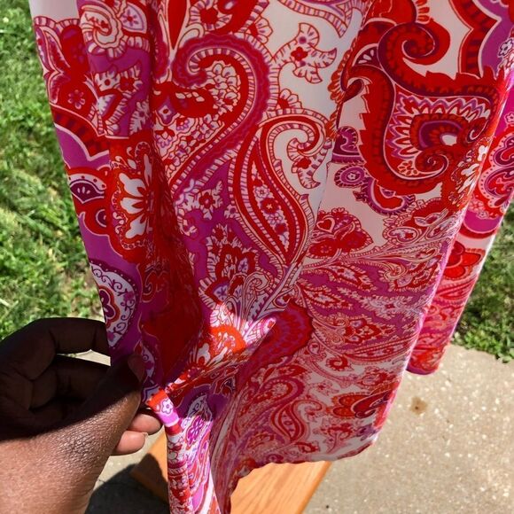 Jude Connally paisley print dress w/ pockets - Picture 3 of 7